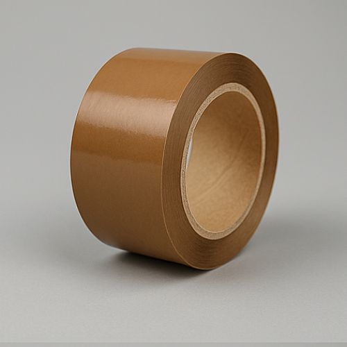 Cinta adhesiva Kraft 48×50 micraje 90 adhesivo Solvente color Marrón. Paquete de 6. Mandril 76